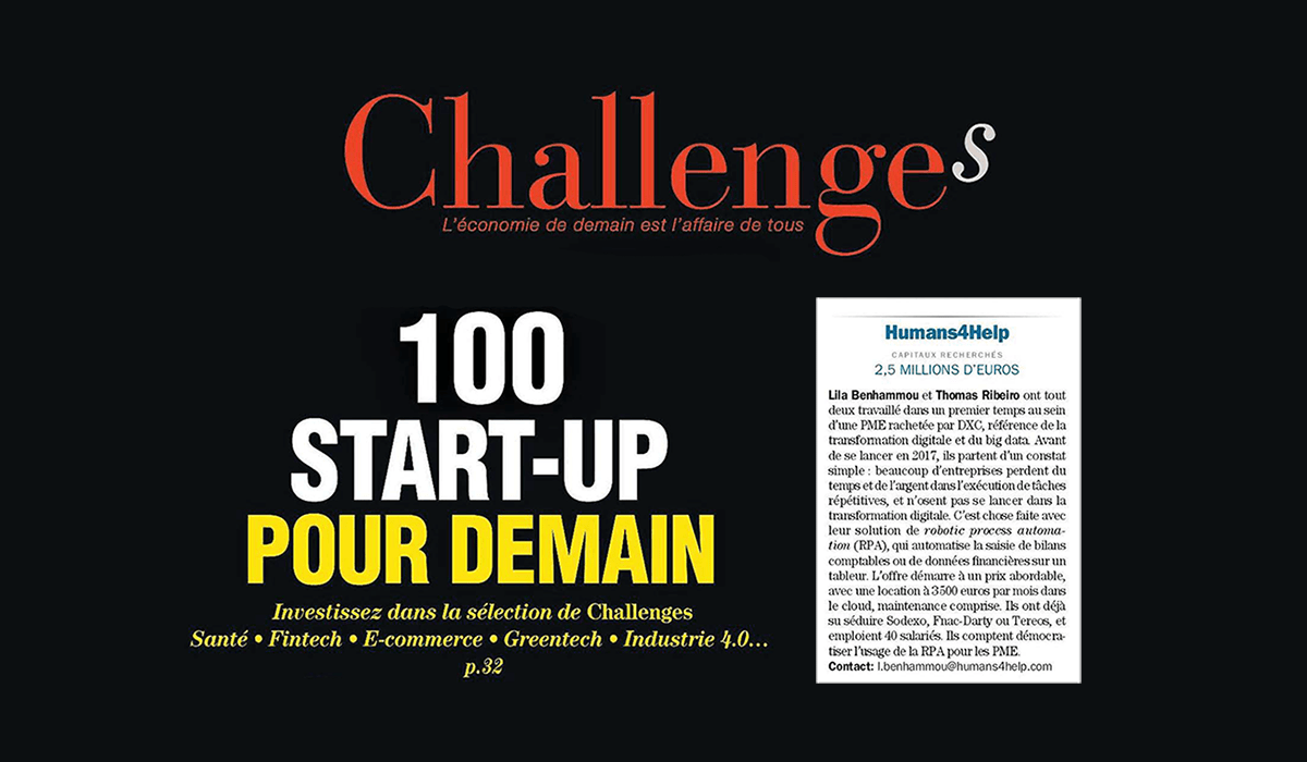 Challenges is the new about the best 100 start up